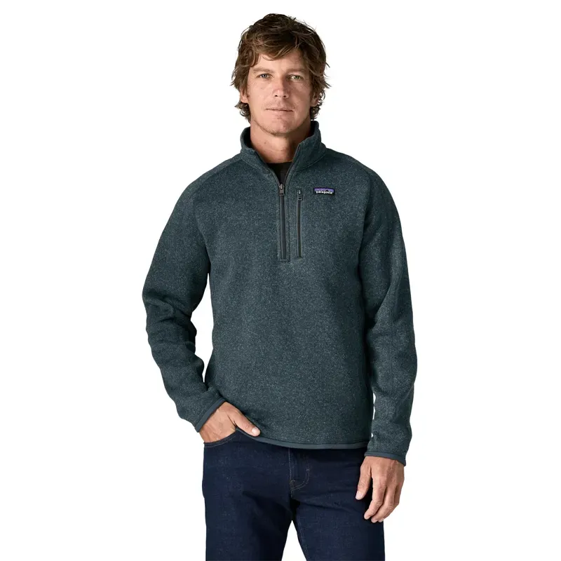 Patagonia Men's Better Sweater 1/4 Zip in Summit Blue-1