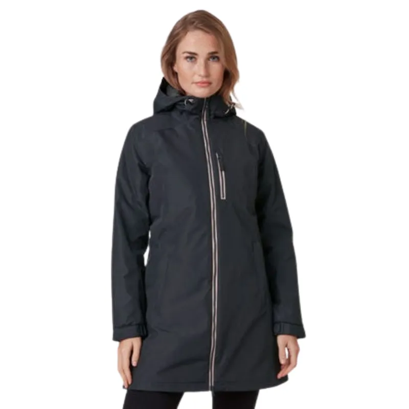 Helly Hansen Women's Long Belfast Winter Jacket in Ebony
