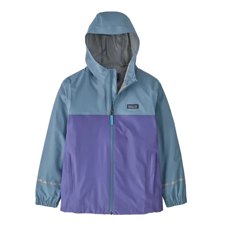 Patagonia Kids Torrentshell 3L Rain Jacket in Light Plume Grey
