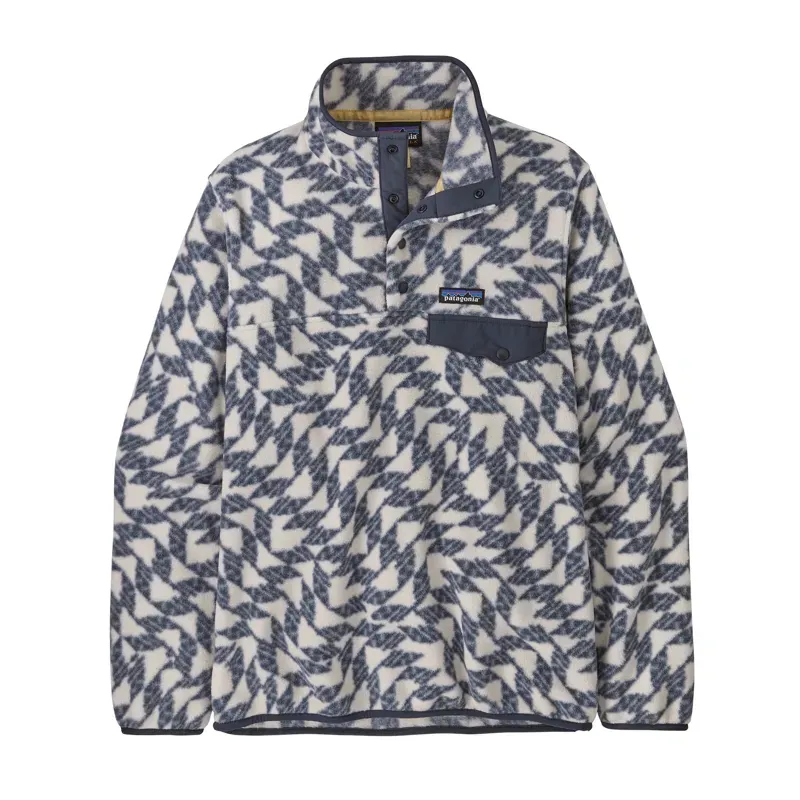 Patagonia Women's Lightweight Synchilla Snap-T Pullover in Synched Flight Small/Natural