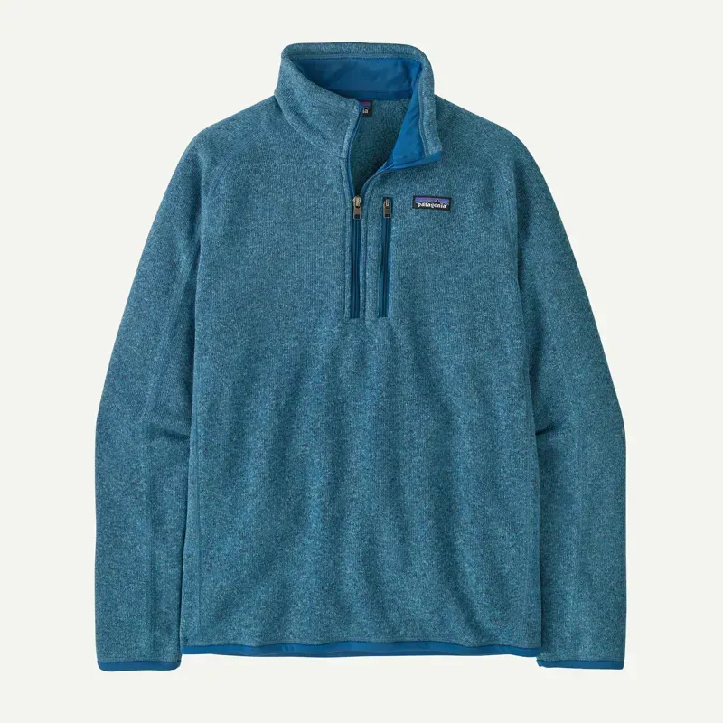 Patagonia Men's Better Sweater 1/4 Zip in Aquatic Blue
