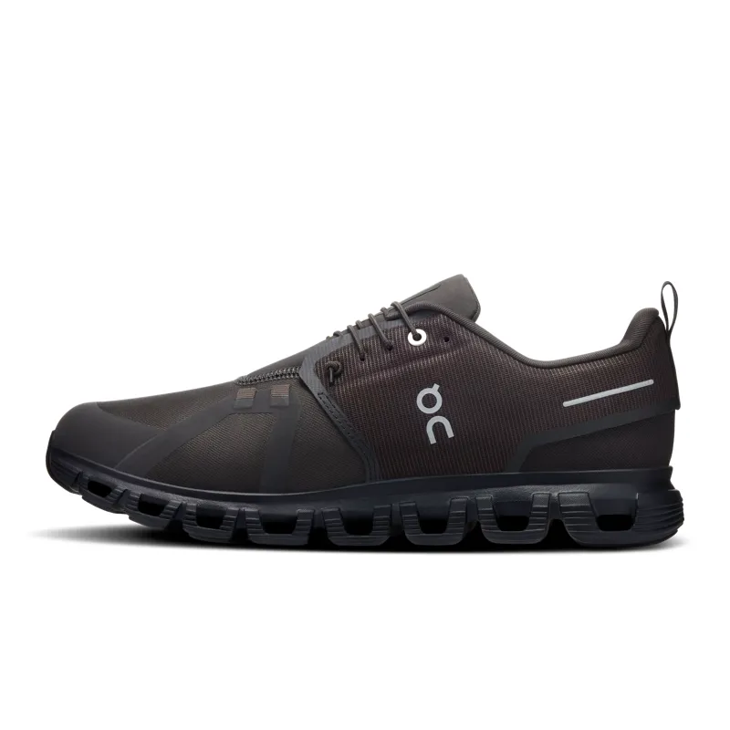 On Mens Cloud 6 Waterproof Shoes in Espresso / Black-1