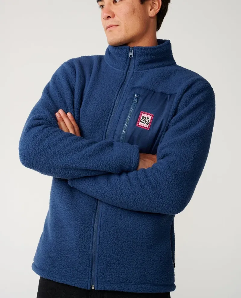 Rip Curl Mens Streamline Big Bear Polar Fleece in Navy-5
