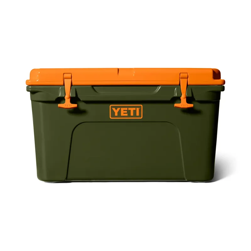 Yeti Tundra 45L Cool Box in Olive / King Crab Orange