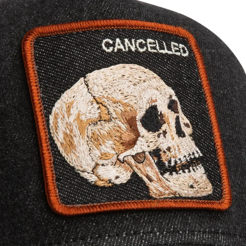 Goorin Bros Denim Skull in Dark Denim-3