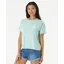 Rip Curl Wettie Icon Relaxed T-Shirt in Light Aqua
