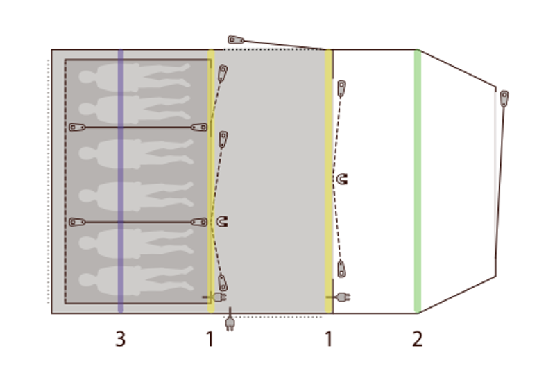 Outwell Parkdale 6PA Tent-5