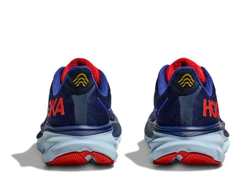 Hoka Men's Clifton 9 Shoes in Bellwether Blue/Dazzling Blue-1