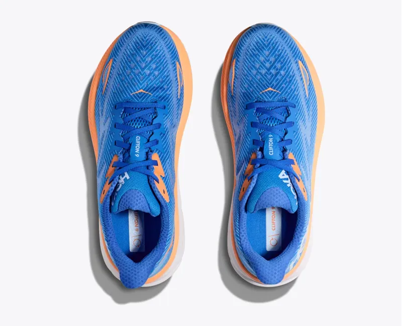 Hoka Mens Clifton 9 14.5 in Coastal Sky-5