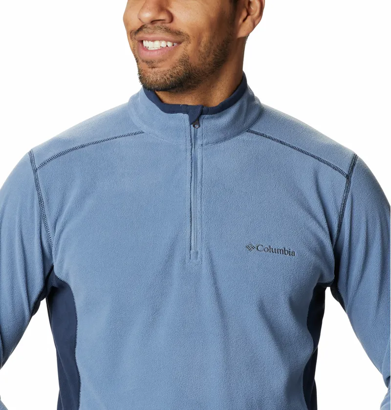 Columbia Men's Klamath Range II 1/2 Zip in Bluestone / Collegiate Navy-2
