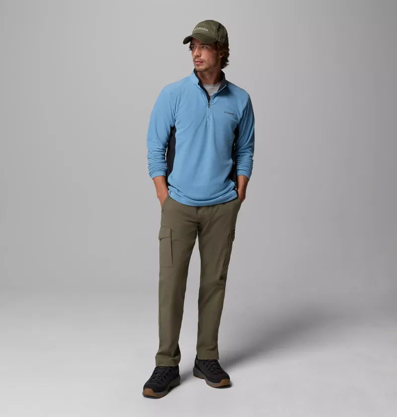 Columbia Mens Klamath Range II Half Zip Fleece in Phoenix Blue / Black-4