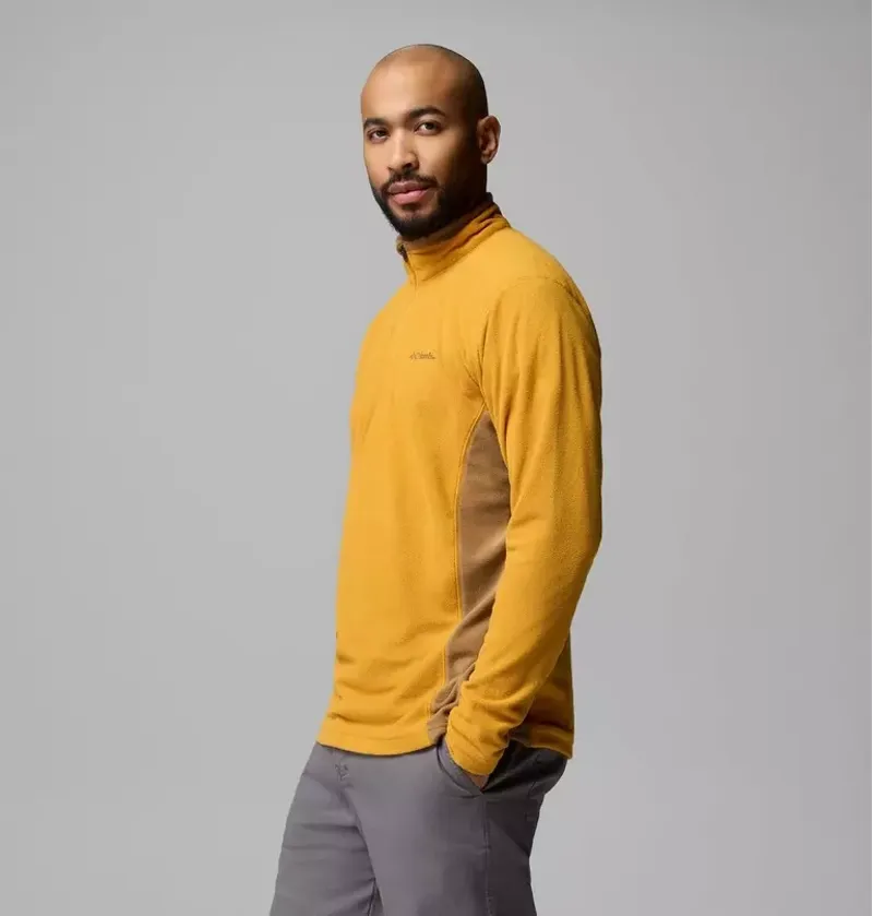 Columbia Mens Klamath Range II Half Zip Fleece in Squash / Delta-2