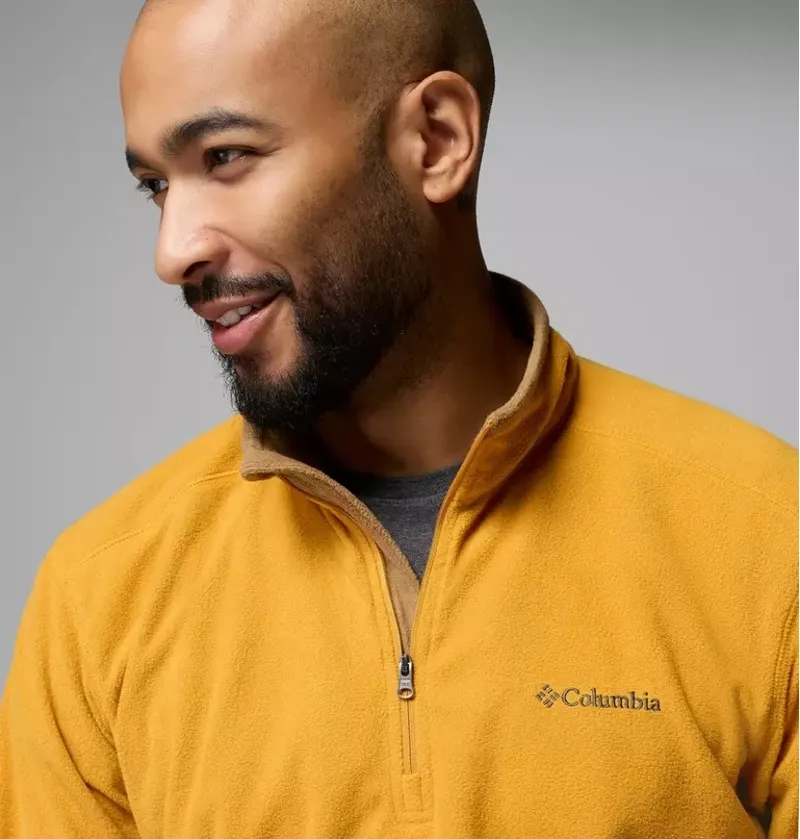 Columbia Mens Klamath Range II Half Zip Fleece in Squash / Delta-4