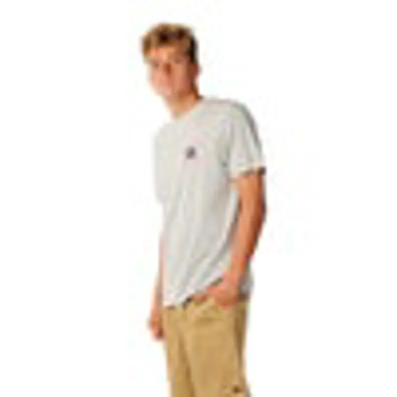 Rip Curl Mens Streamline Line Up Tee in Grey Marle-2