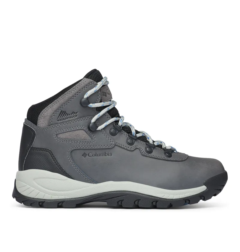 Columbia Women's Newton Ridge Plus Waterproof Hiking Boots in Quarry / Cool Wave