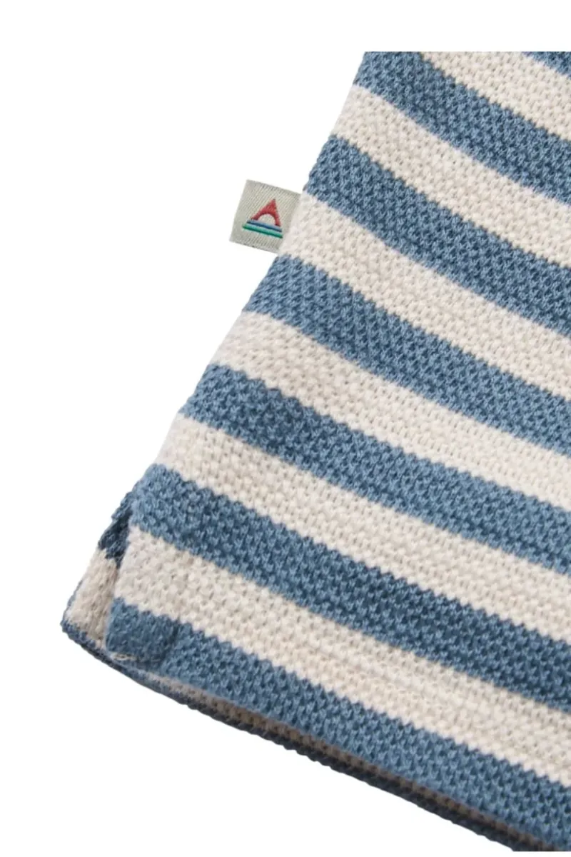 Passenger Womens Panorama Striped L/S T-Shirt in Stormy Blue / White Sand-3