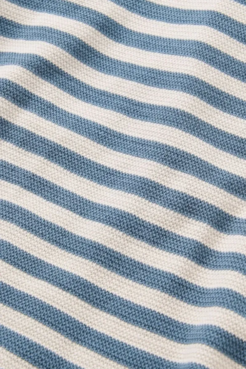Passenger Womens Panorama Striped L/S T-Shirt in Stormy Blue / White Sand-4