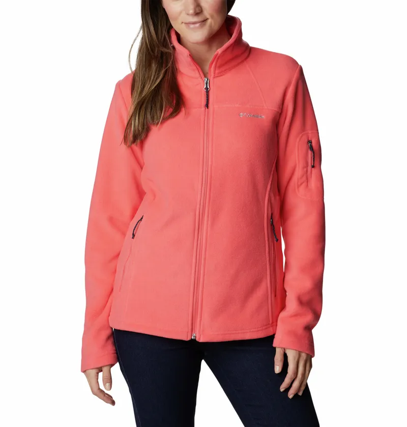 Columbia Women's Fast Trek II Full Zip Fleece in Blush Pink