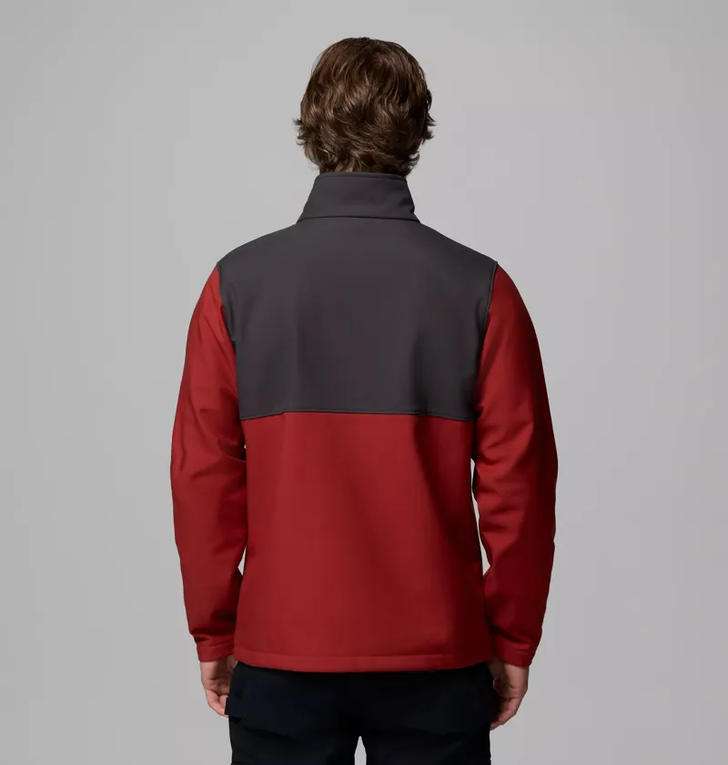 Columbia Mens Ascender Softshell Jacket in Red Oxide / Shark-3