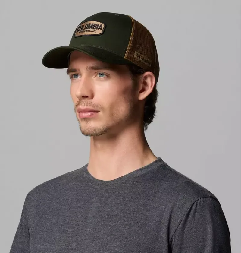 Columbia Mesh Snap Back in Greenscape / Delta / Working Badge-2