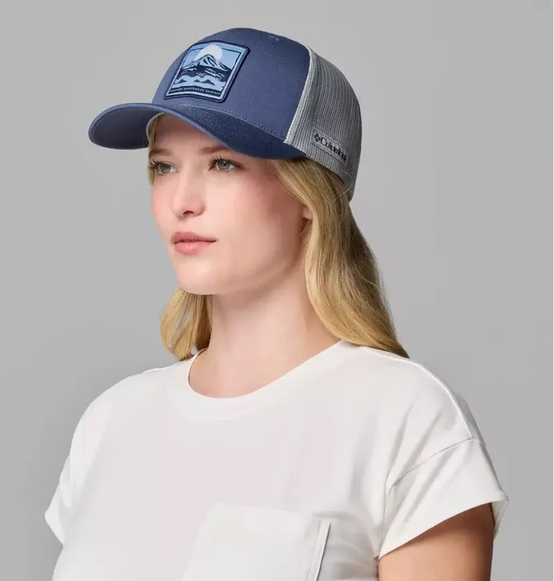 Columbia Mesh Snap Back in Dark Mountain / Columbia Grey / Rising Sun-5