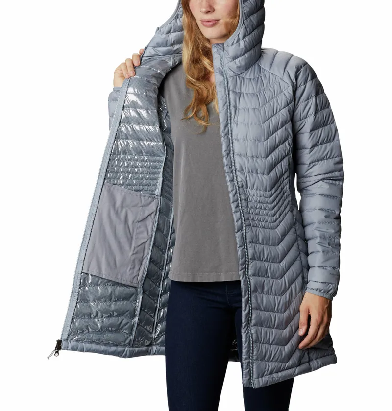 Columbia Women's Powder Lite Mid Jacket in Tradewinds Grey-1