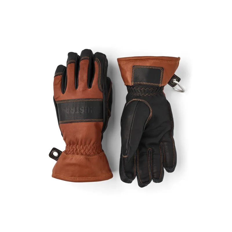 Hestra Falt Guide Glove 5-Finger in Brown / Black