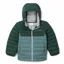 Columbia Kids Powder Lite Hooded Jacket in Metal / Spruce