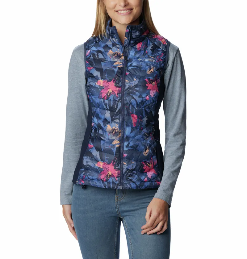 Columbia Powder Pass Vest in Nocturnal Floriculture Print