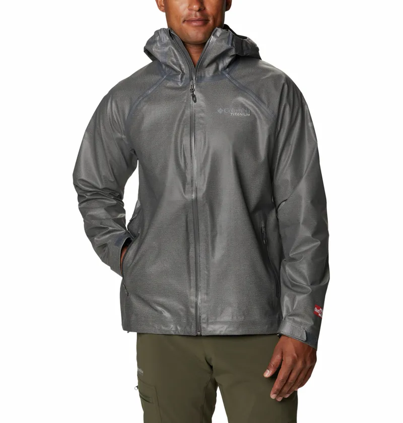 Columbia Men's OutDry Ex Reign Waterproof Jacket in Charcoal Heather