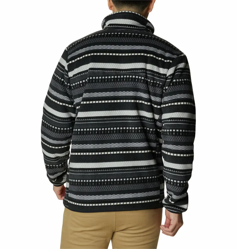 Columbia Men's Winter Pass Full Zip in Shark Apres Stripe Print-2