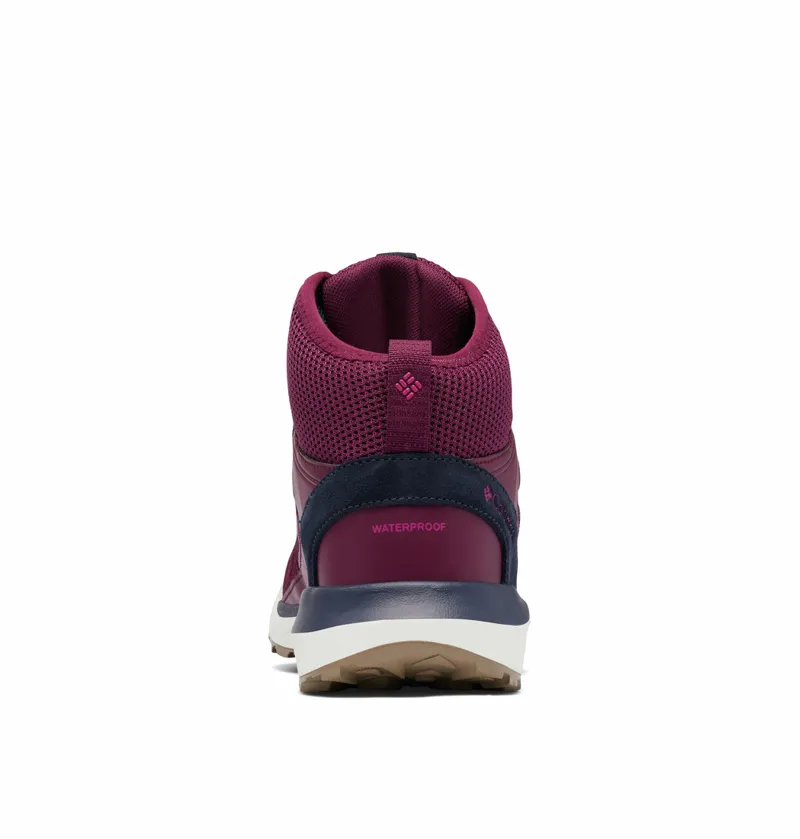 Columbia Women's Trailstorm Mid Waterproof Shoes in Marionberry / Deep Water-4