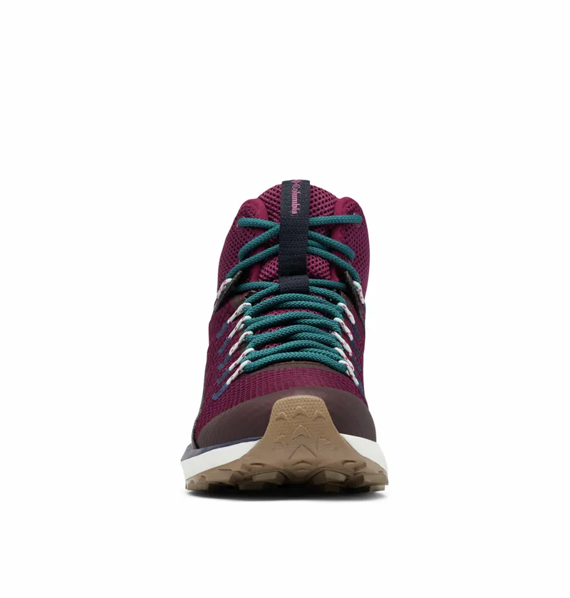 Columbia Women's Trailstorm Mid Waterproof Shoes in Marionberry / Deep Water-1