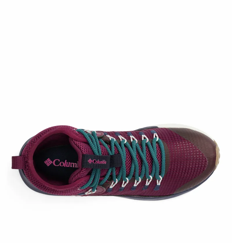 Columbia Women's Trailstorm Mid Waterproof Shoes in Marionberry / Deep Water-3