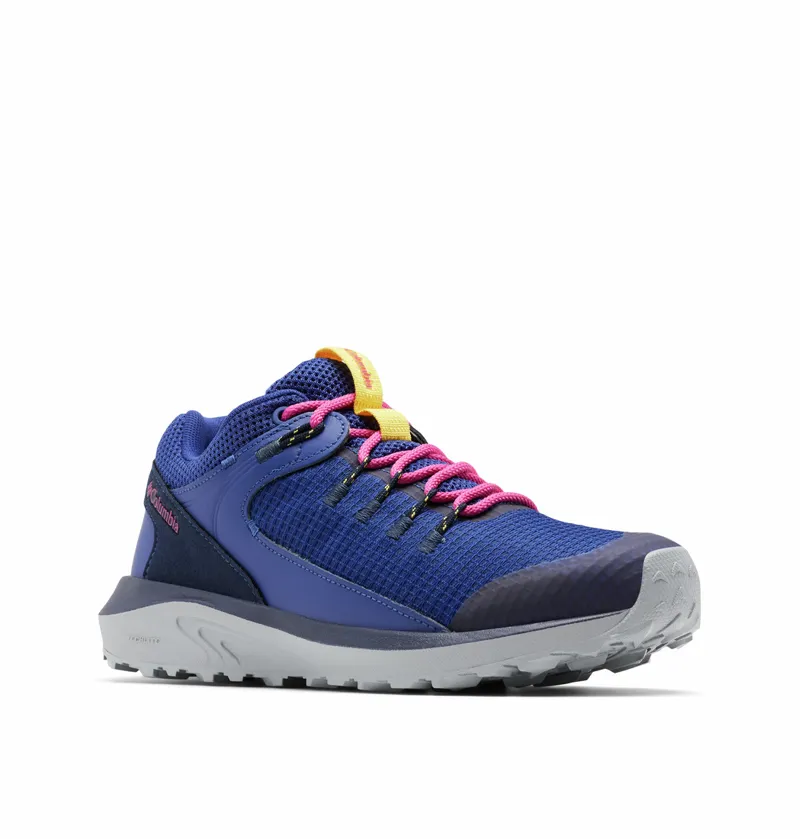 Columbia Women's Trailstorm Waterproof Shoes in Dark Sapphire / Wild Fuchsia-4