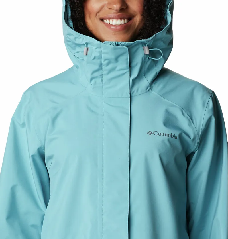 Columbia Women's Earth Explorer Shell Jacket in Sea Wave-2
