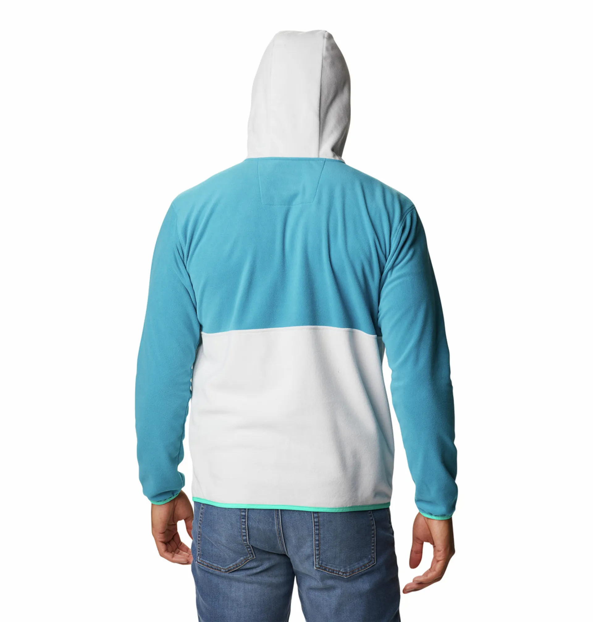 Columbia Men's Backbowl Lite Half Zip Hoodie in Deep Marine