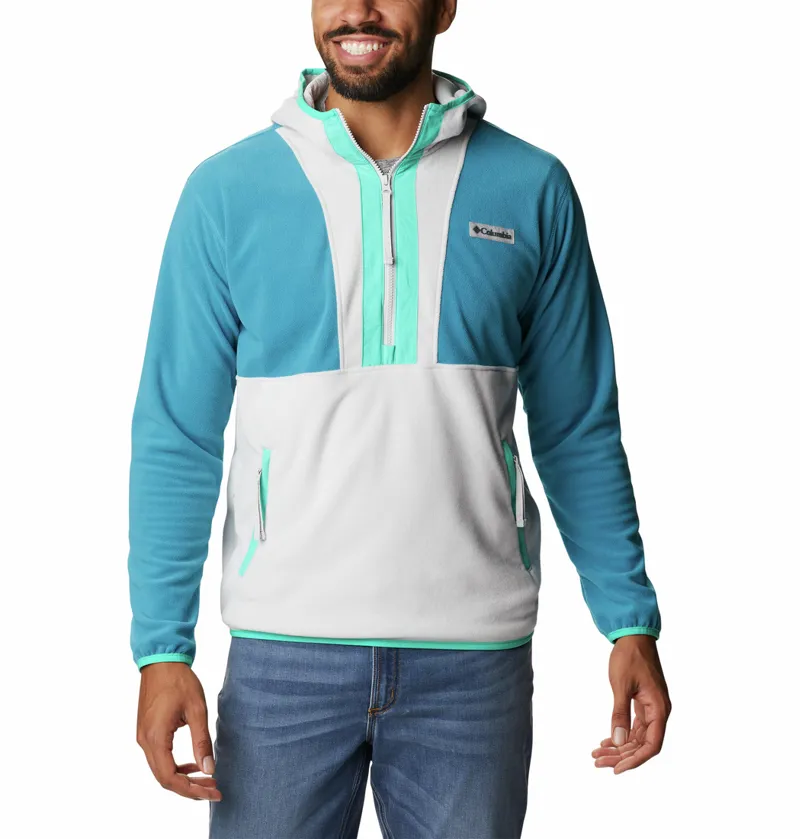 Half denim half online hoodie jacket men's