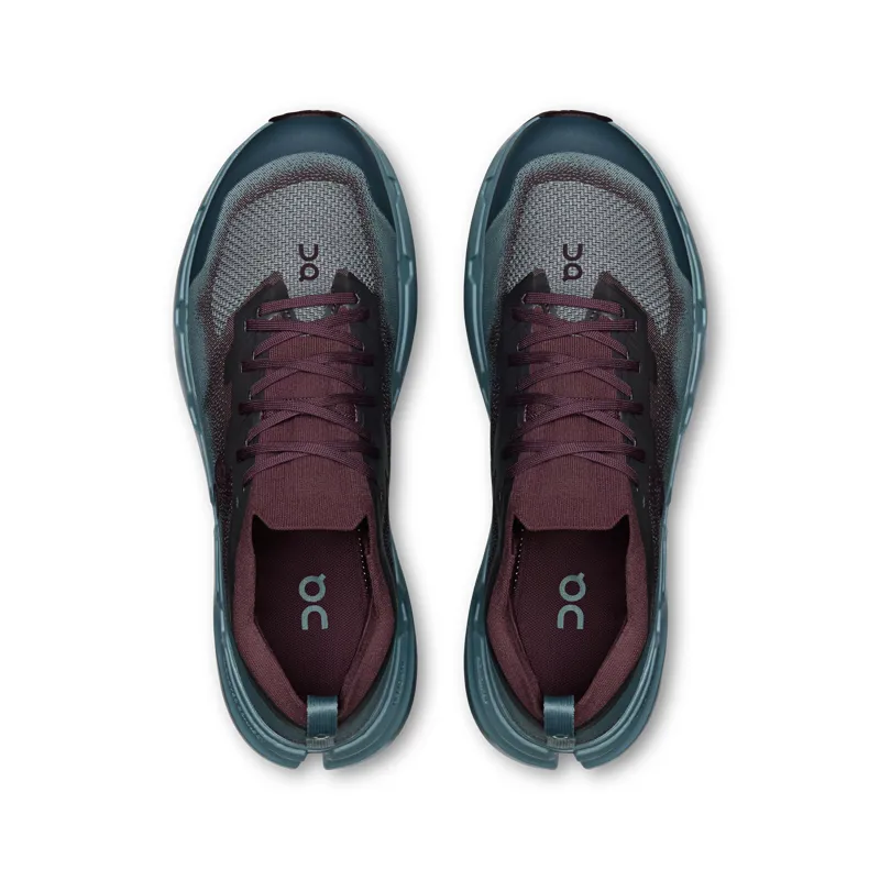 On Mens Cloudsoma Trail Running Shoes in Urchin / Agave-4