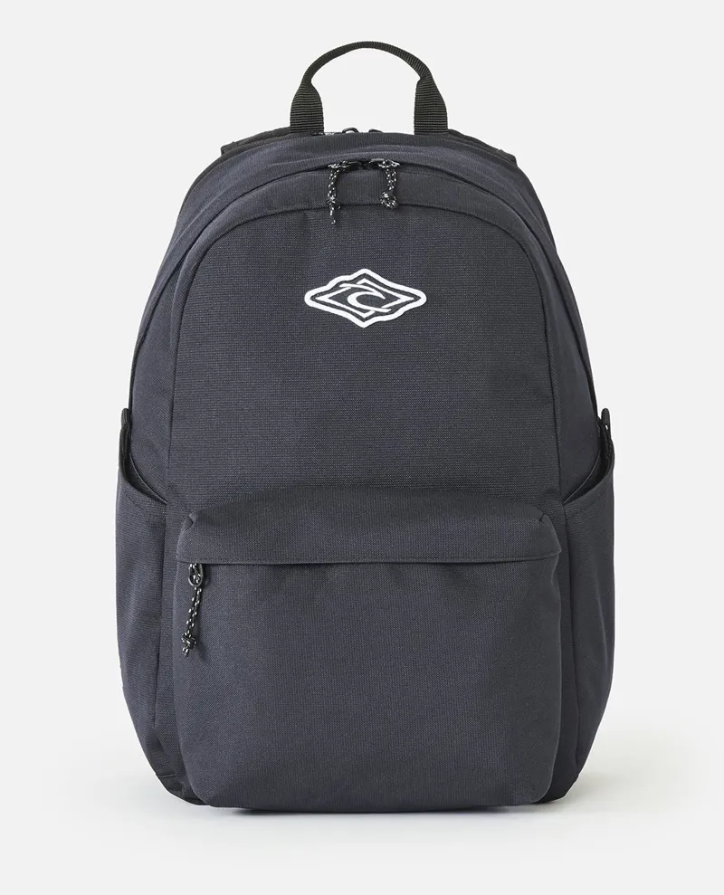 Rip Curl Crusher 30L Classic Patch Backpack in Washed Black-1