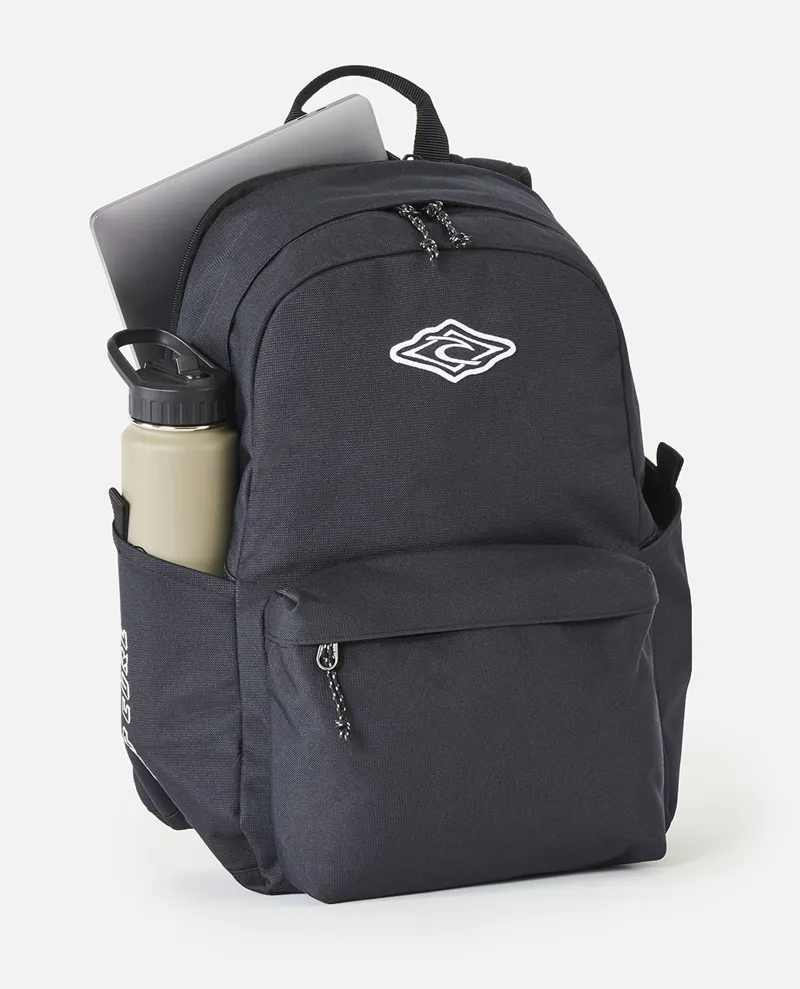 Rip Curl Crusher 30L Classic Patch Backpack in Washed Black-3