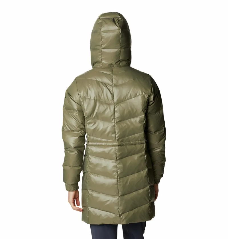 Columbia Women's Icy Heights II Down Mid Jacket in Stone Green Gunmetal-3