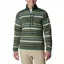 Columbia Men's Sweater Weather II Printed Half Zip in Spruce Apres Stripe
