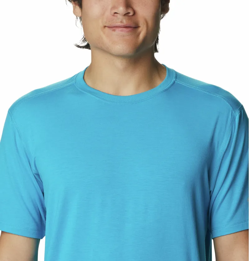 Columbia M Endless Trail Running Tech T-Shirt in Ocean Blue-3