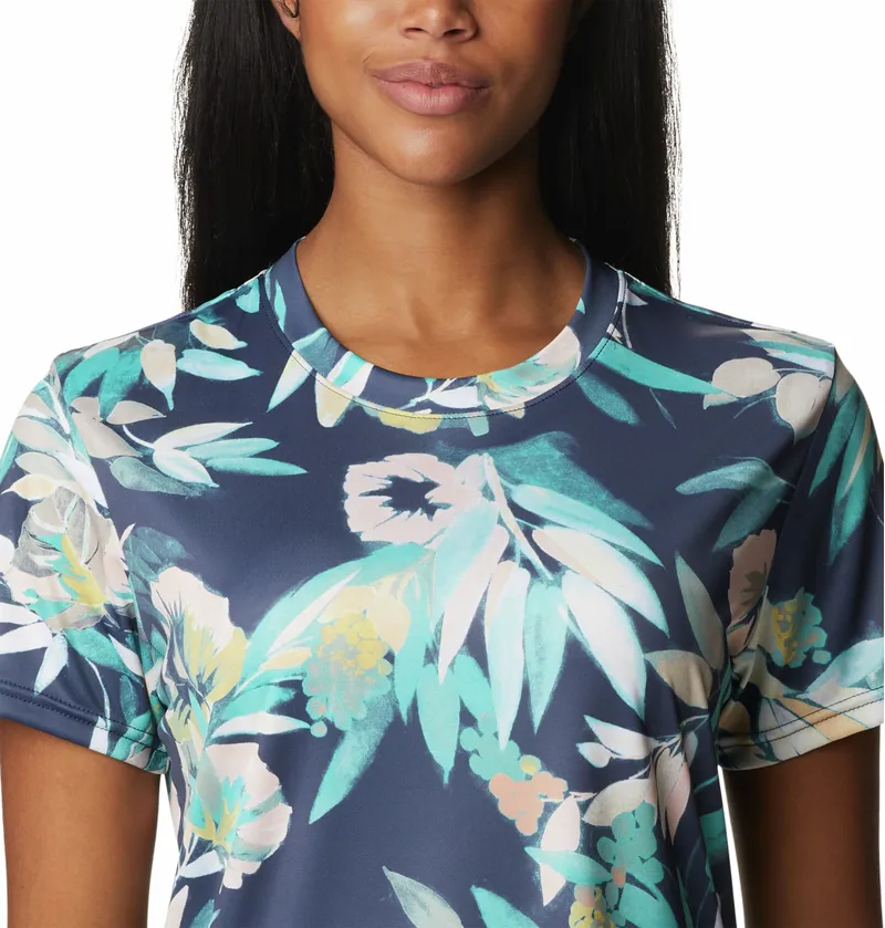 Columbia Fork Stream SS T-Shirt in Bright Aqua-3