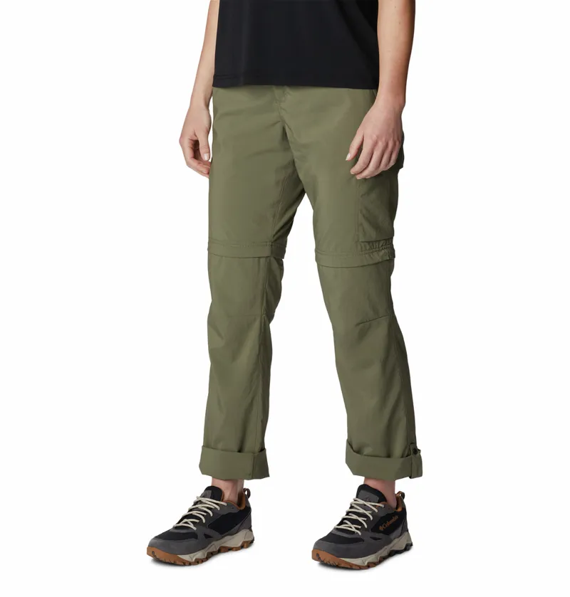 Columbia Women's Silver Ridge Utility Convertible Pants Regular Fit in Stone Green-6