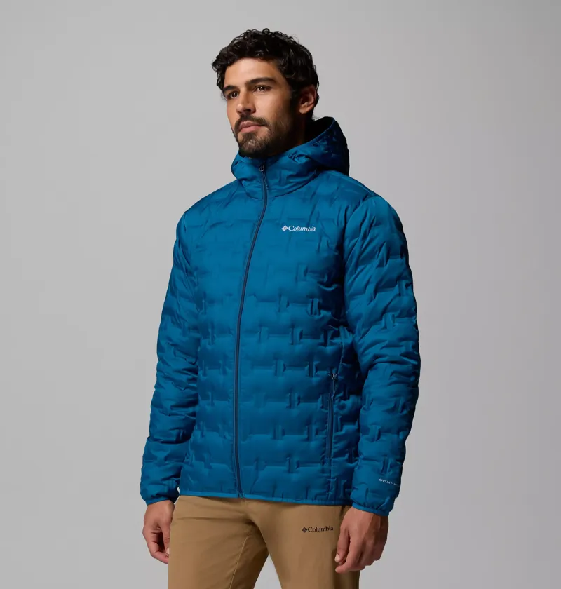 Columbia Men's Delta Ridge II Down Hooded Jacket in Phoenix Blue-2