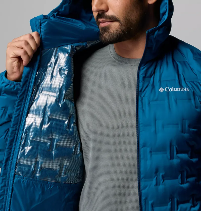 Columbia Men's Delta Ridge II Down Hooded Jacket in Phoenix Blue-5
