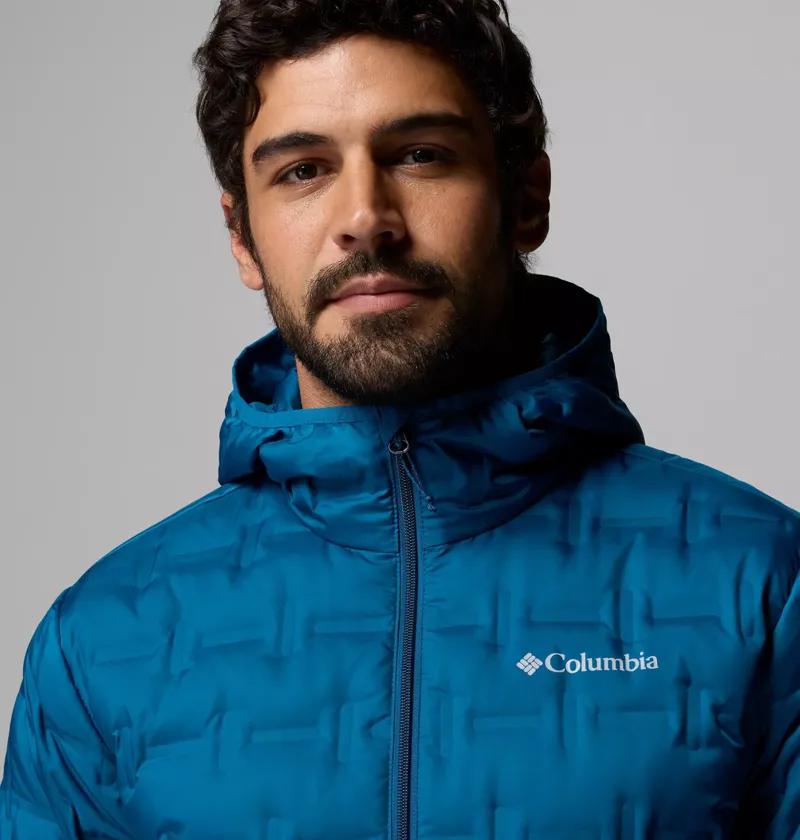 Columbia Men's Delta Ridge II Down Hooded Jacket in Phoenix Blue-6