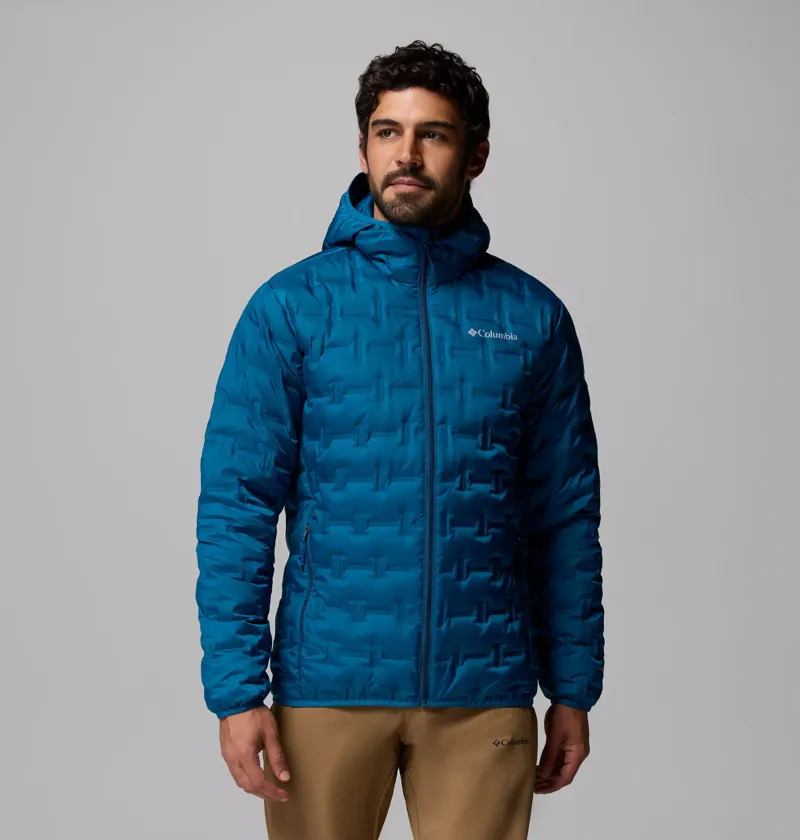 Columbia Men's Delta Ridge II Down Hooded Jacket in Phoenix Blue-1